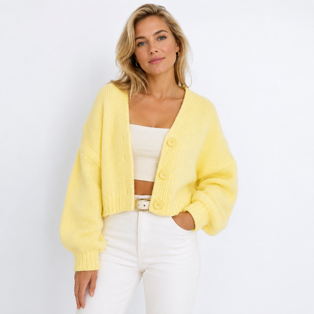 CARVELLI MILANO | Maya Kort Gebreid Vest