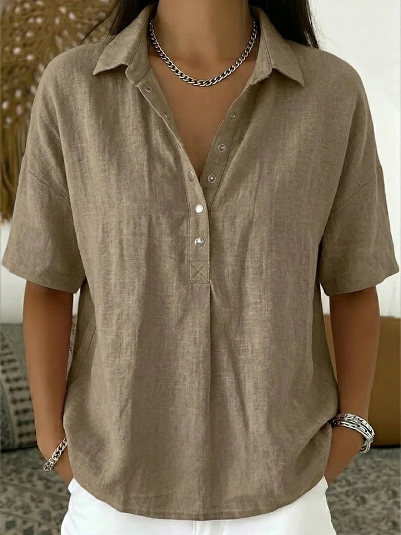 CARVELLI | Siena Elegante Linnen Blouse