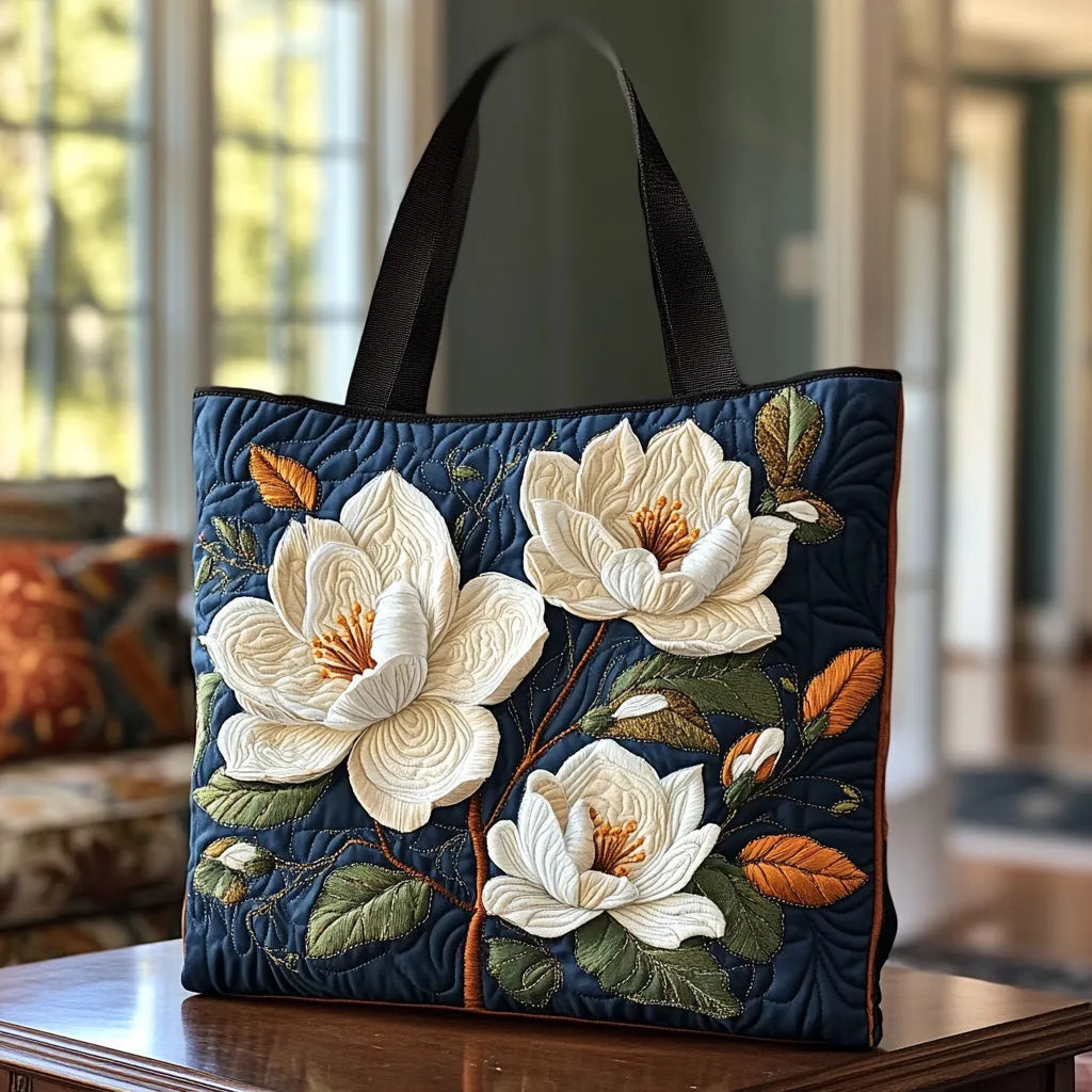 Handgemaakte Gequilt Magnolia Tas