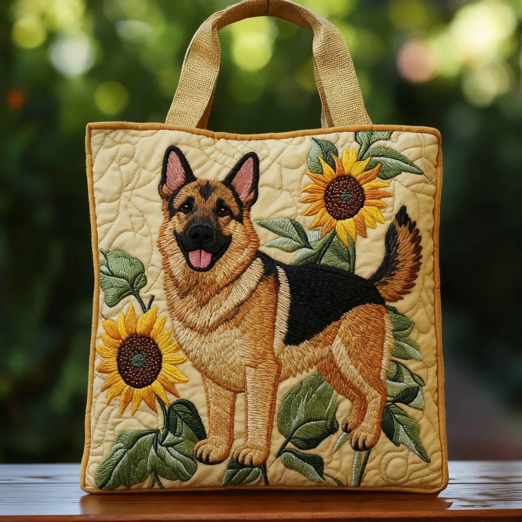 Ambachtelijke Floral Tas Duitse Herder