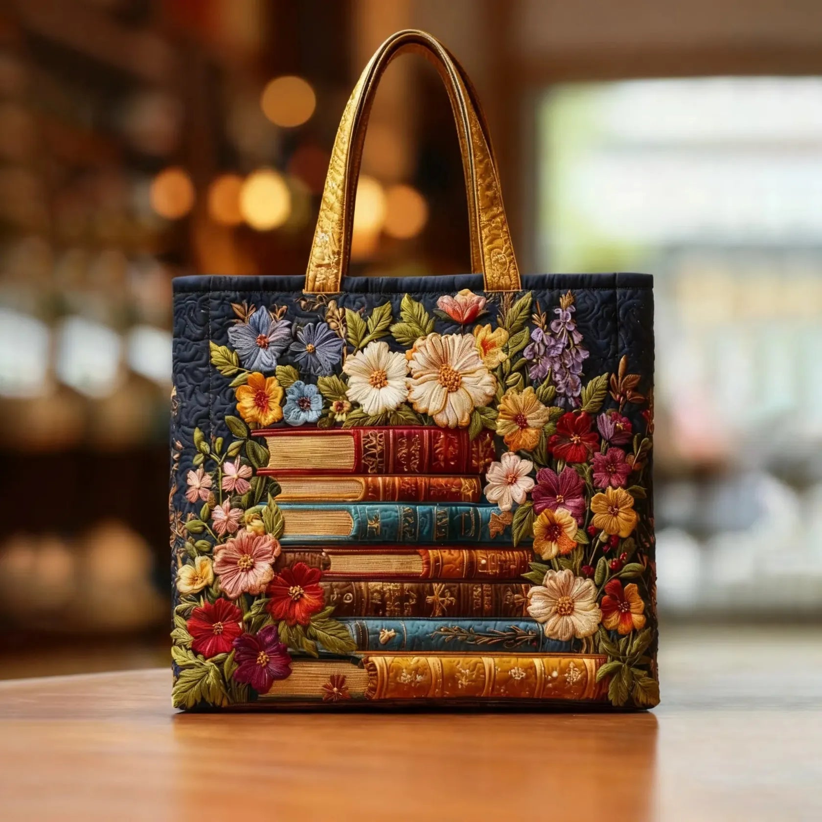 Handgemaakte Tas met Bloemenprint
