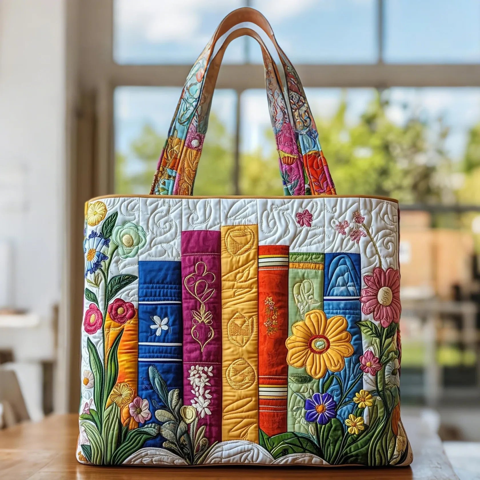 Ambachtelijke Bloemenbibliotheek Tas