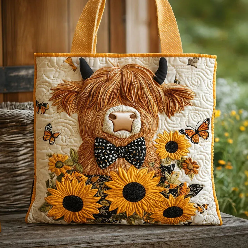 Gequilte Tas met Vlinder en Strik