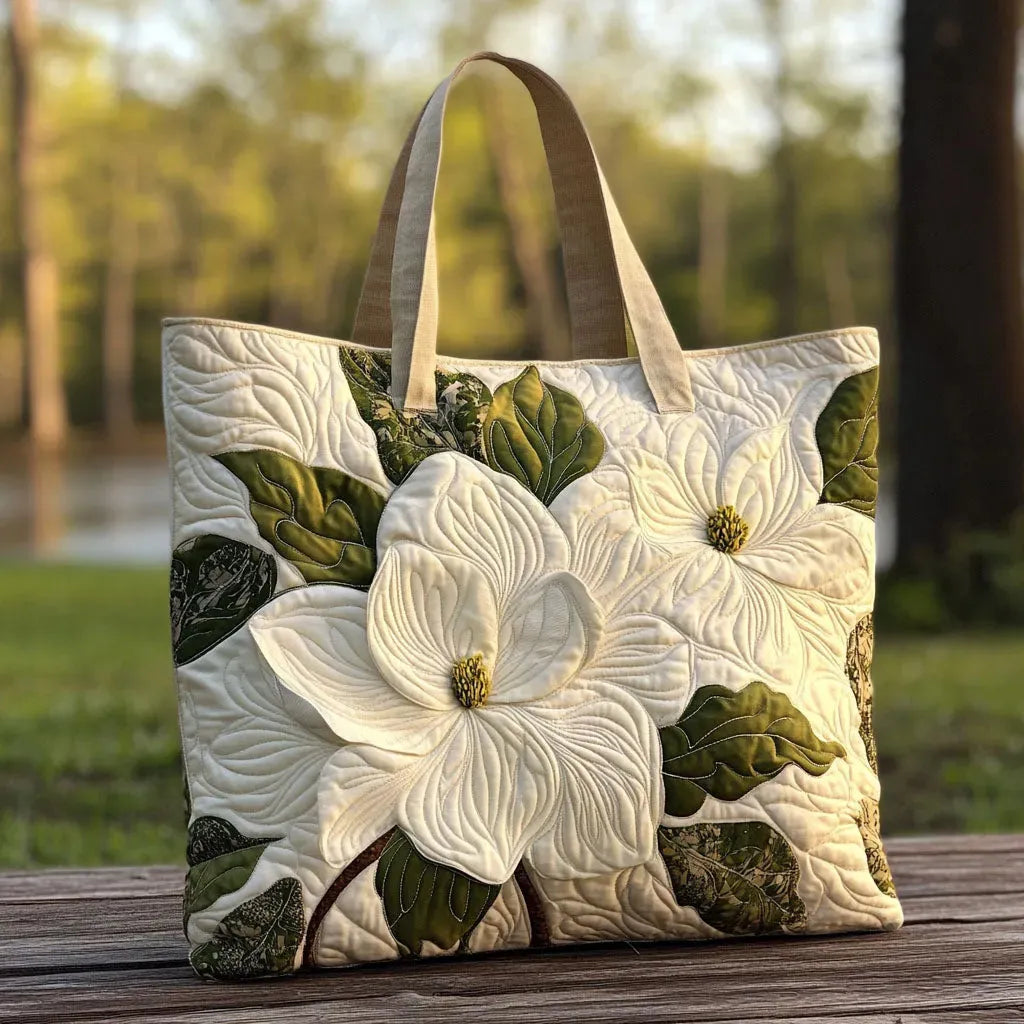 Elegante Gequiltede Handtas met Bloemmotief