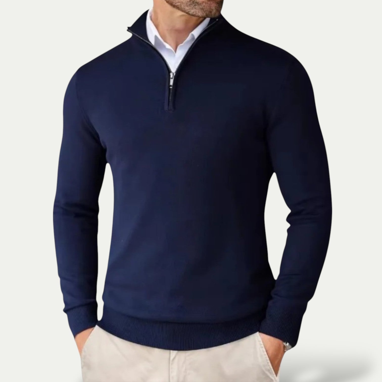 CARVELLI | Heren Pullover met  Rits