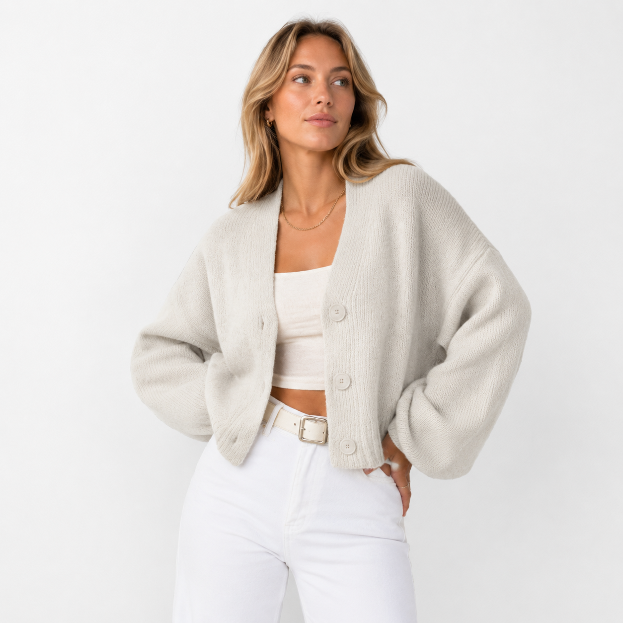 CARVELLI MILANO | Maya Kort Gebreid Vest