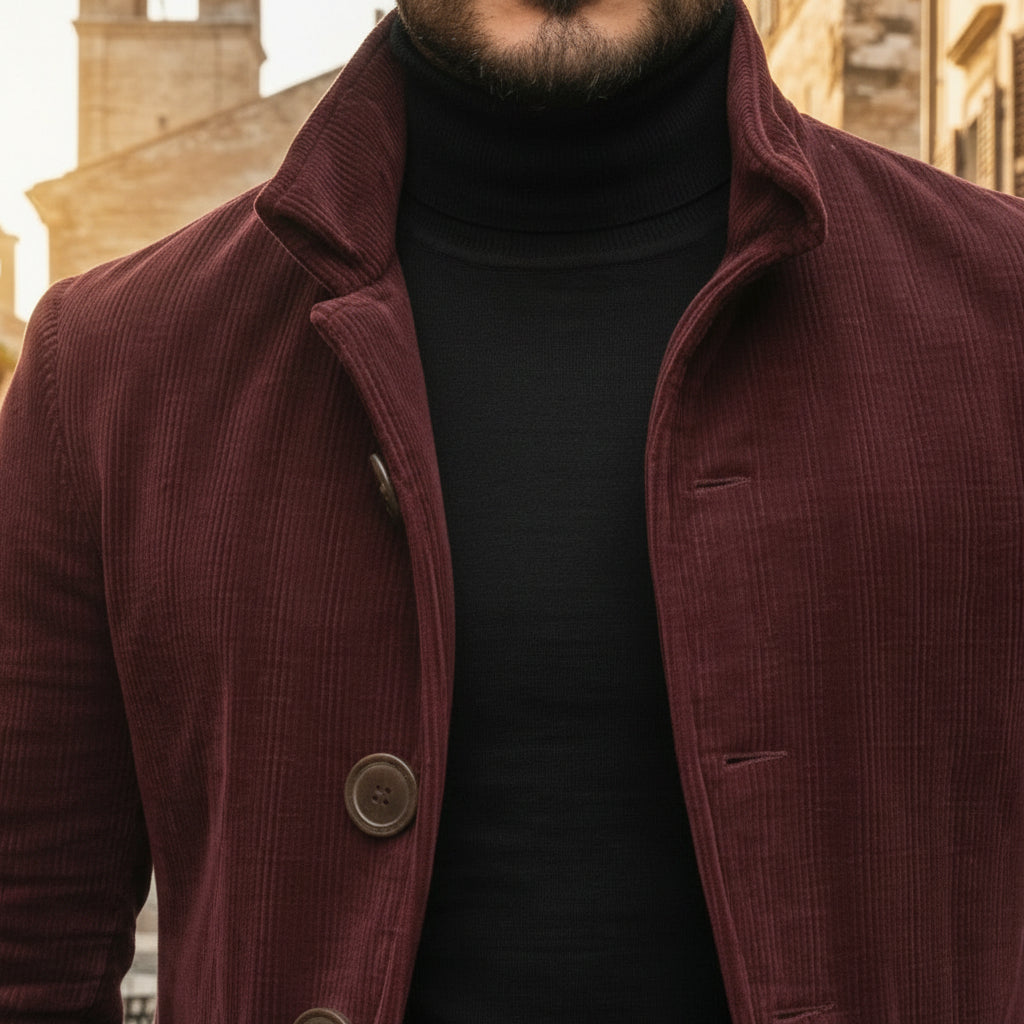 Elegant corduroy jasje