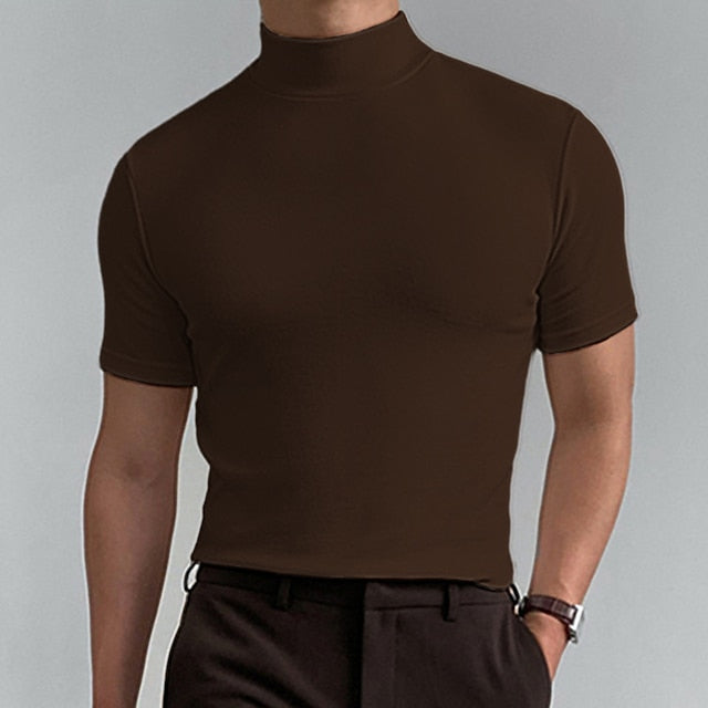 CARVELLI | Comfortabel Turtleneck T-Shirt