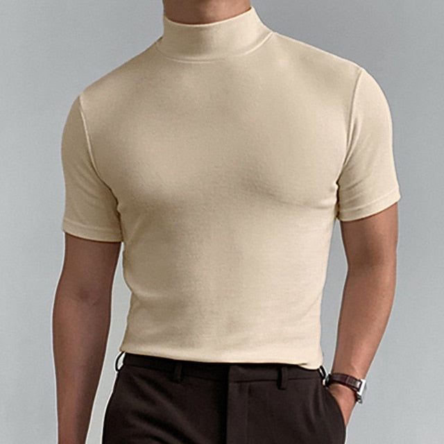 CARVELLI | Comfortabel Turtleneck T-Shirt