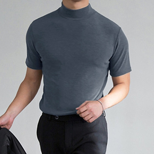CARVELLI | Comfortabel Turtleneck T-Shirt